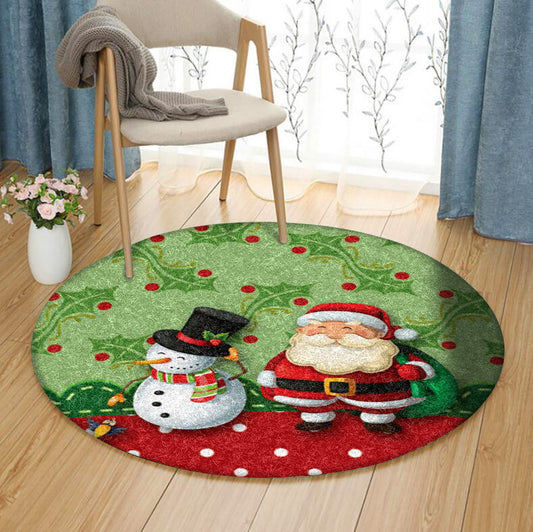 Christmas HM1910017TM Round Area Rug