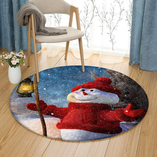 Christmas HN0110025RR Round Area Rug