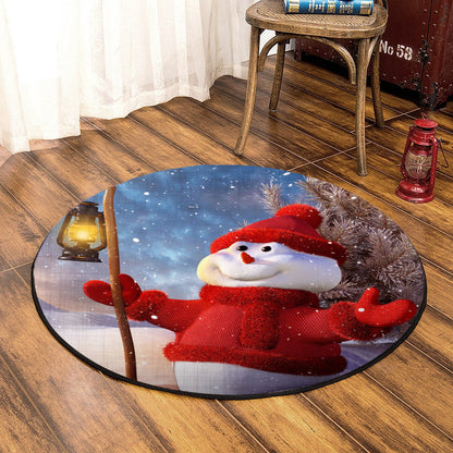 Christmas HN0110025RR Round Area Rug