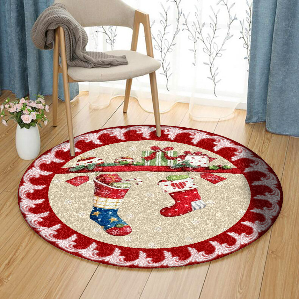 Christmas HN2310156RR Round Area Rug