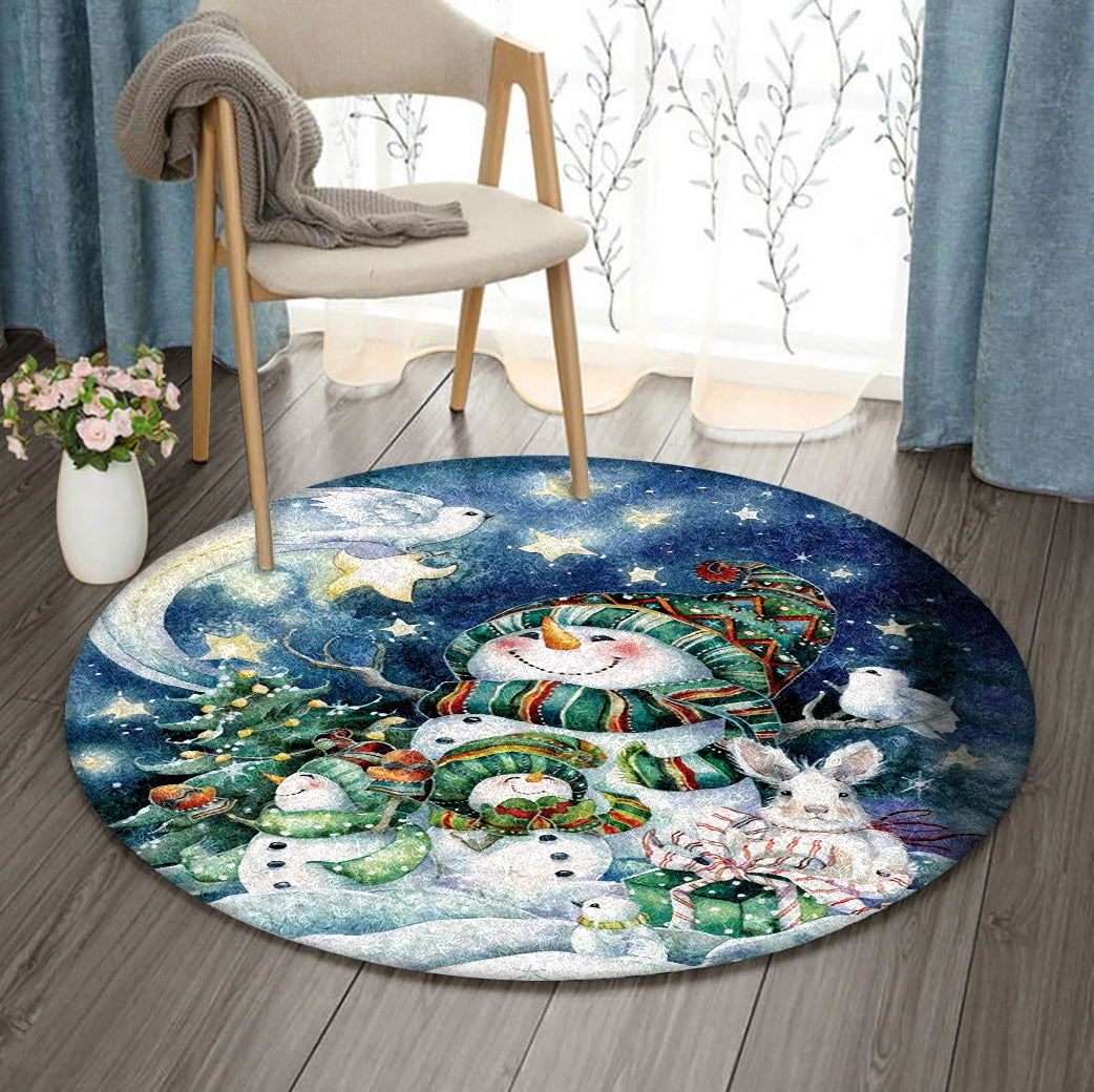 Christmas ML1010036RR Round Area Rug