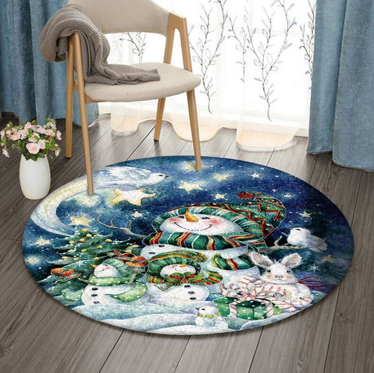 Christmas ML1010036RR Round Area Rug