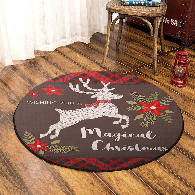 Christmas NT070926RR Round Area Rug