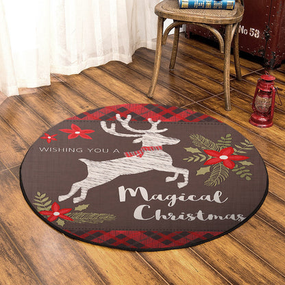 Christmas NT070926RR Round Area Rug