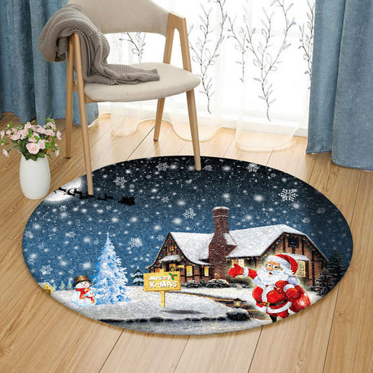 Christmas NT070927RR Round Area Rug