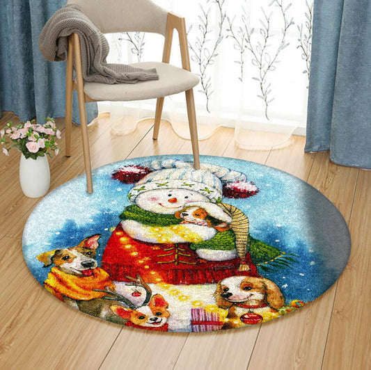 Christmas BL140917RR Round Area Rug