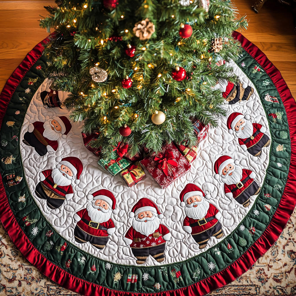 Christmas Cheer Christmas Quilted Tree Skirt NCU0DK2106