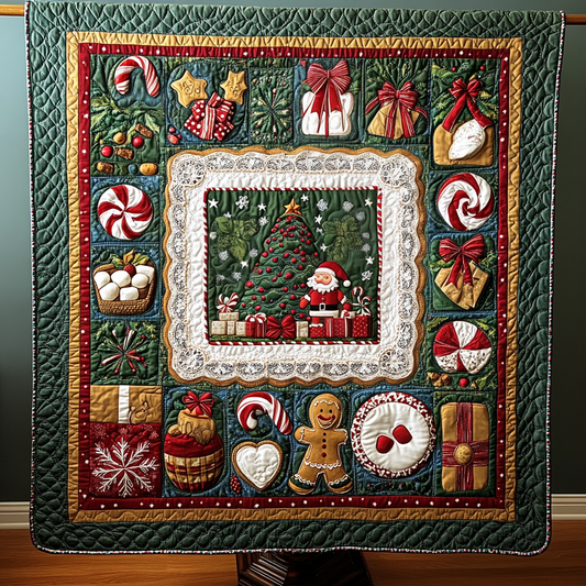 Christmas Confections Quilted Blanket NCU0VH942