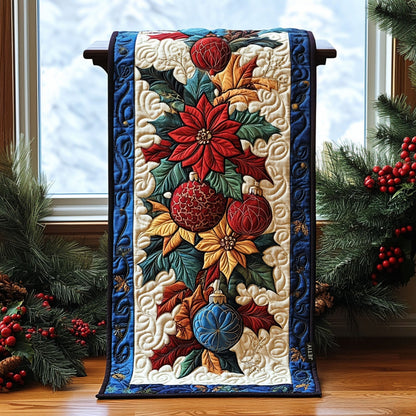 Christmas Glow Quilted Table Runner NCU0PT2281