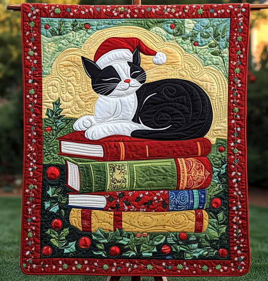 Christmas Whiskers Quilted Blanket NCU0VH245