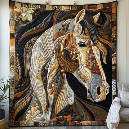 Classic Horse Quilted Blanket NCU0DV1851