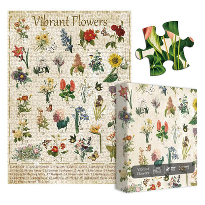 Vibrant Flower Jigsaw Puzzle 1000 pieces