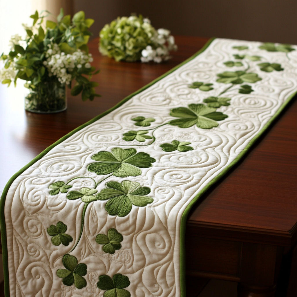 Clover Harmony Quilted Table Runner NCU0PT3025