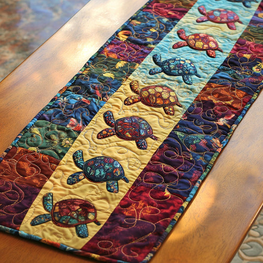 Coastal Harmony Quilted Table Runner NCU0PT2390