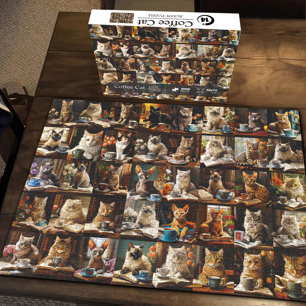 Coffee Cats Jigsaw Puzzle 1000 Pieces