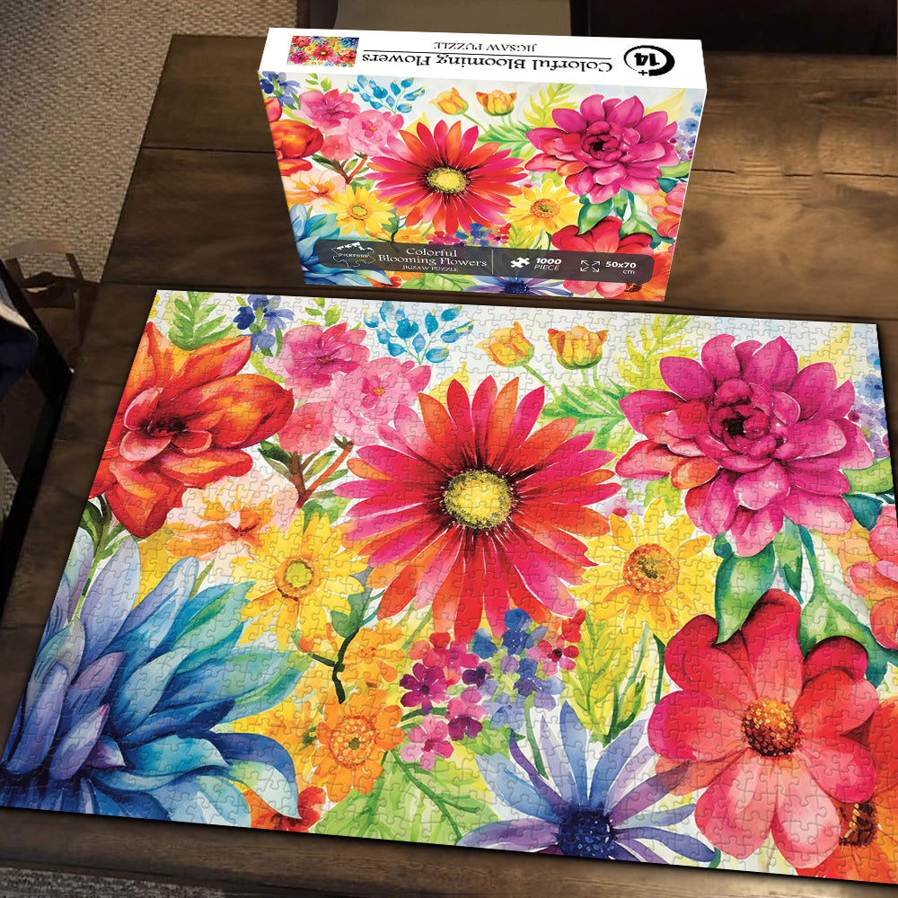 Colorful Flower Jigsaw Puzzle 1000 Pieces