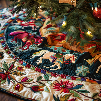 Christmas Quilted Tree Skirt NCU0VT74