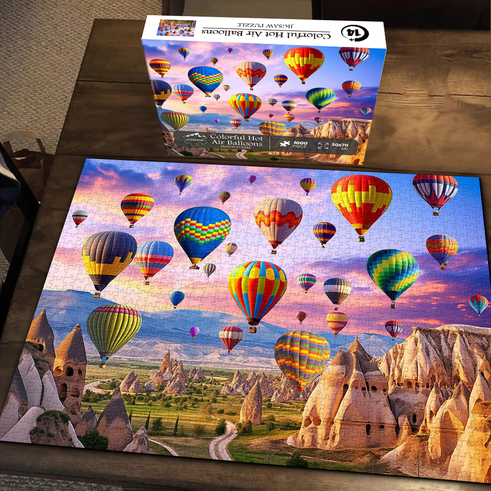 Colorful Hot Air Balloon Jigsaw Puzzle 1000 Pieces