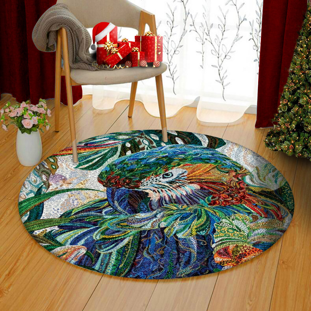 Companion Parrot AA3110022TM Round Area Rug