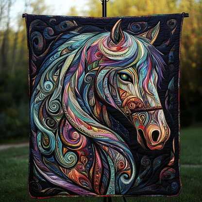 Cosmic Mustang Quilted Blanket NCU0VH1538