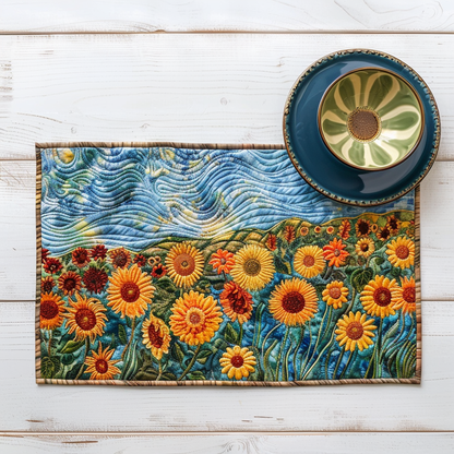 Country Sunflowers Garden Quilted Place Mat NCU0TH044