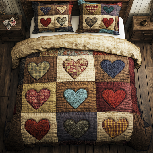 Country Charm 3-Piece Quilted Bedding Set NCU0DK3114