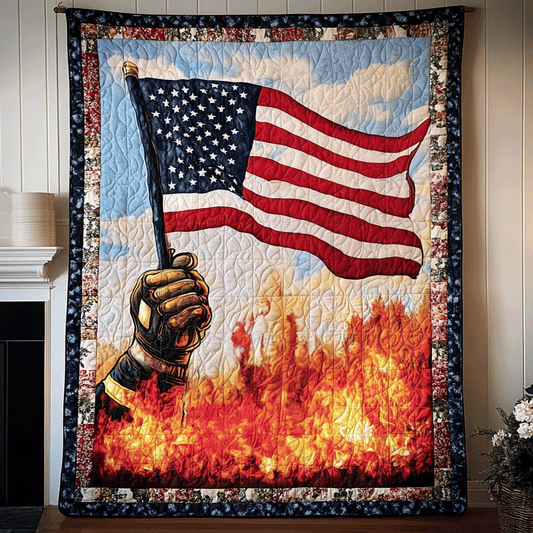 Courage Under Fire Quilted Blanket NCU0VL677