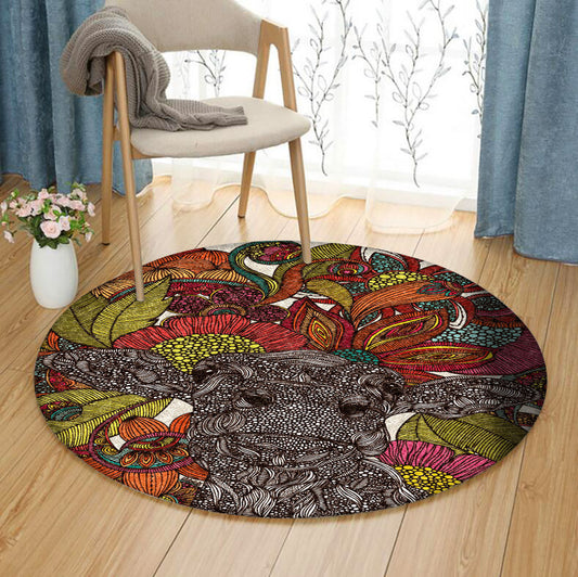 Cow HN1909032C Round Area Rug