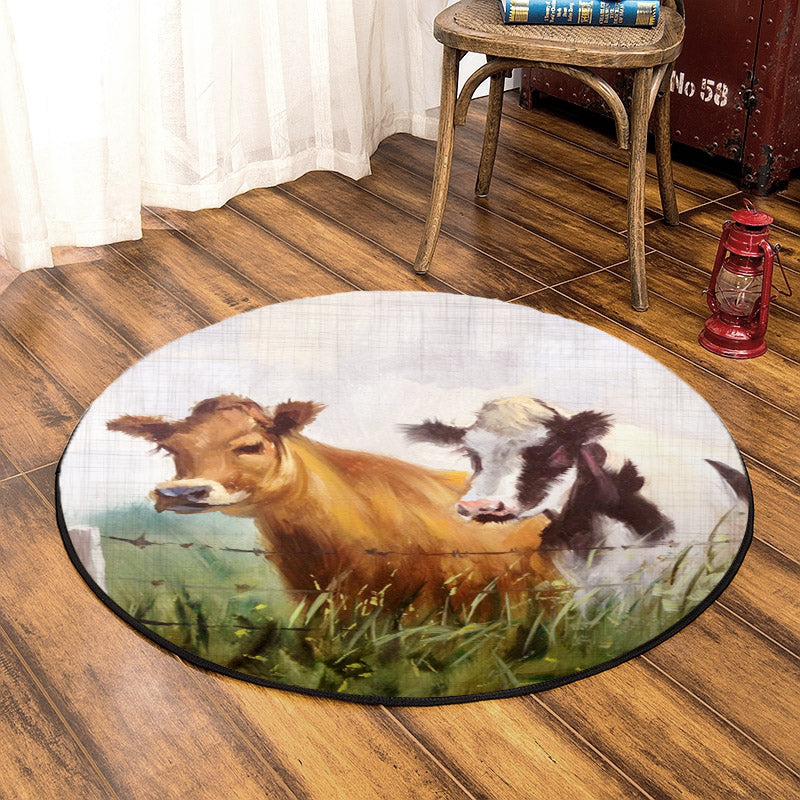 Cow ML290810RR Round Area Rug