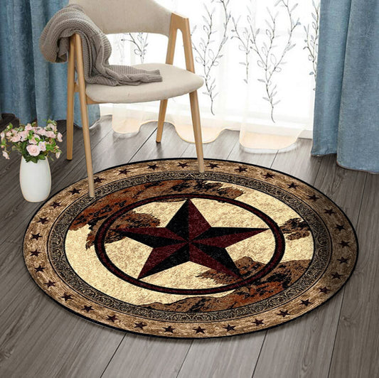 Cowboy BT240926RR Round Area Rug