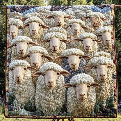 Cozy Ewes Quilted Blanket NCU0VH1784