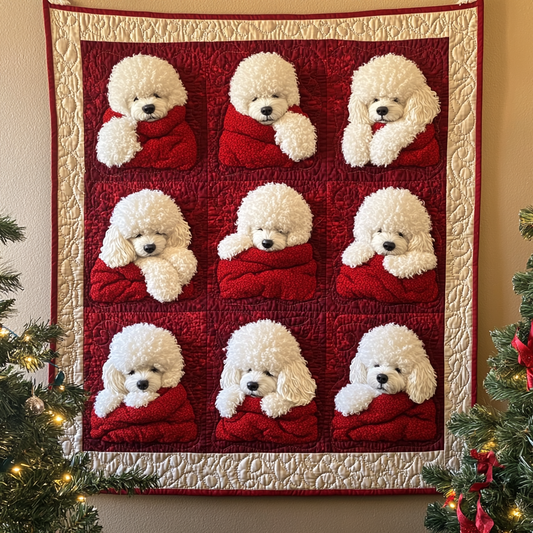 Cozy Poodle Snuggles Quilted Blanket NCU0VL717