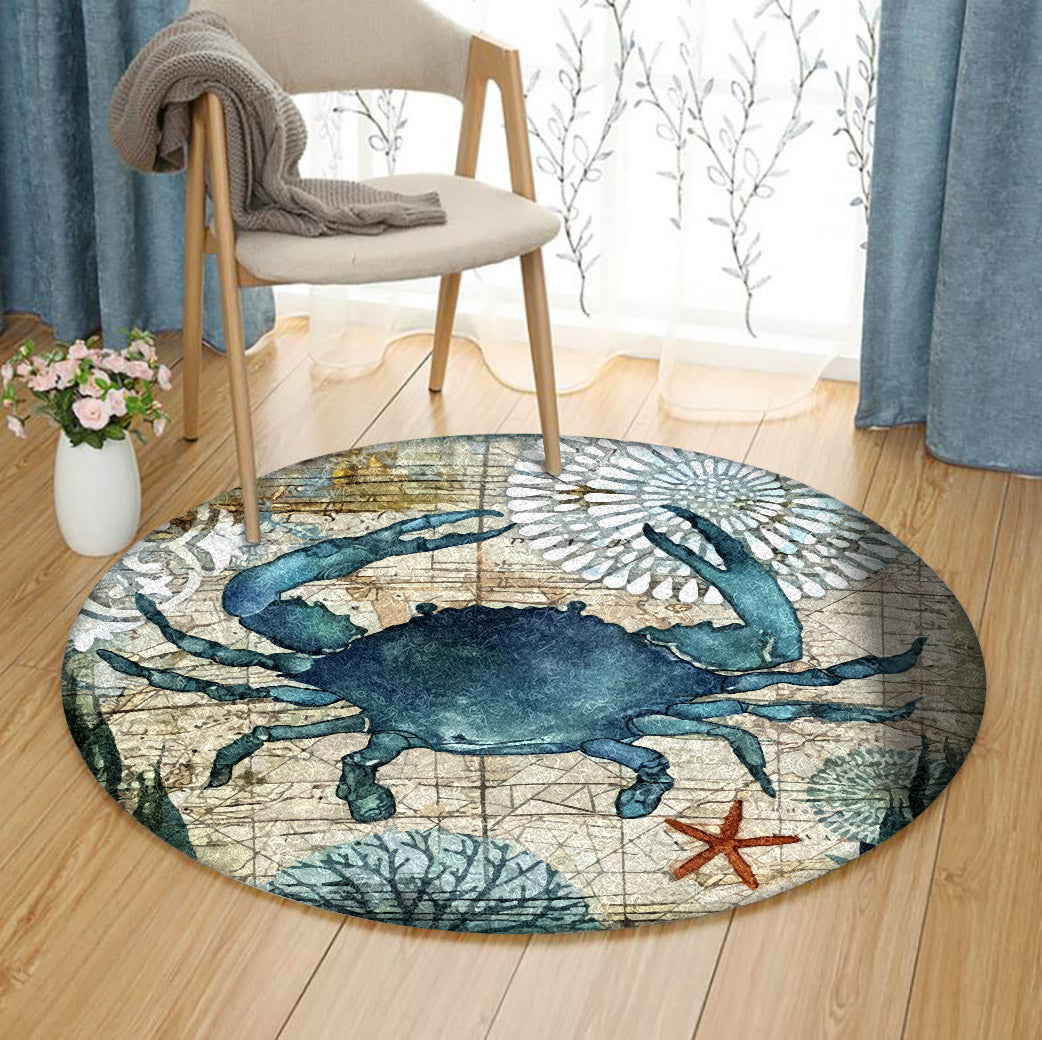 Crab BL190809RR Round Area Rug