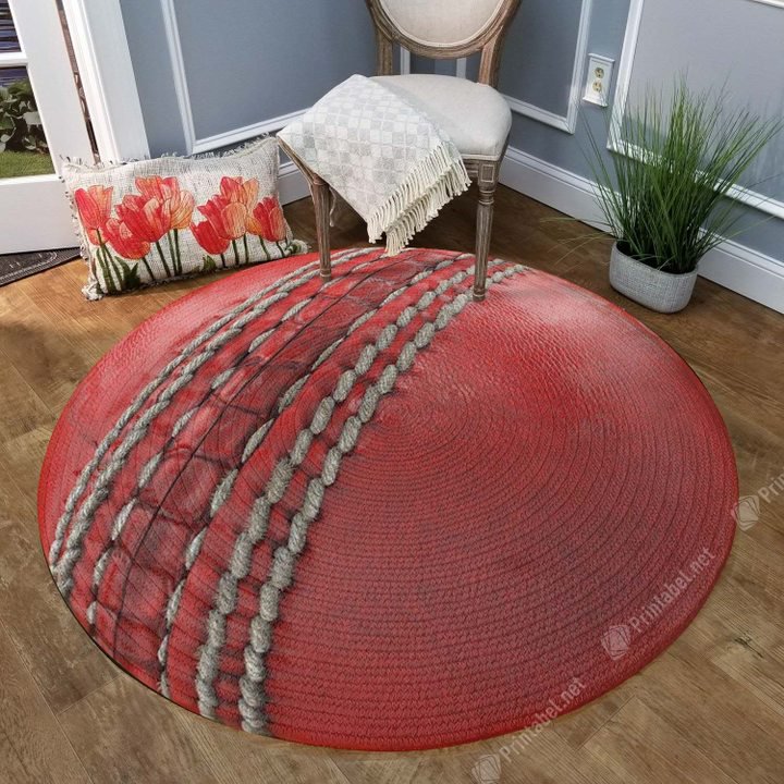 Cricket Red CLM1210046R Round Area Rug