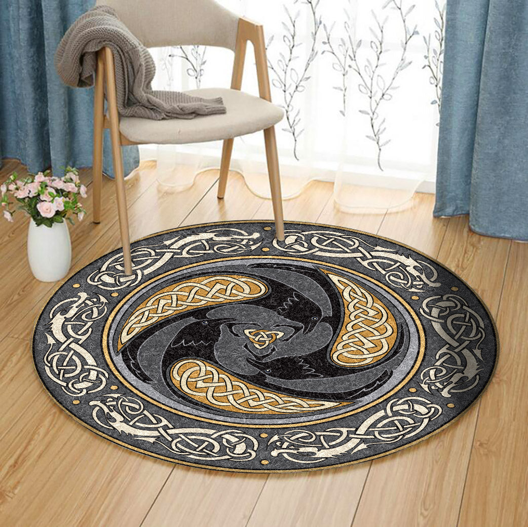 Crow Celtic DD170818RR Round Area Rug