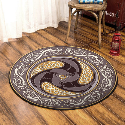 Crow Celtic DD170818RR Round Area Rug