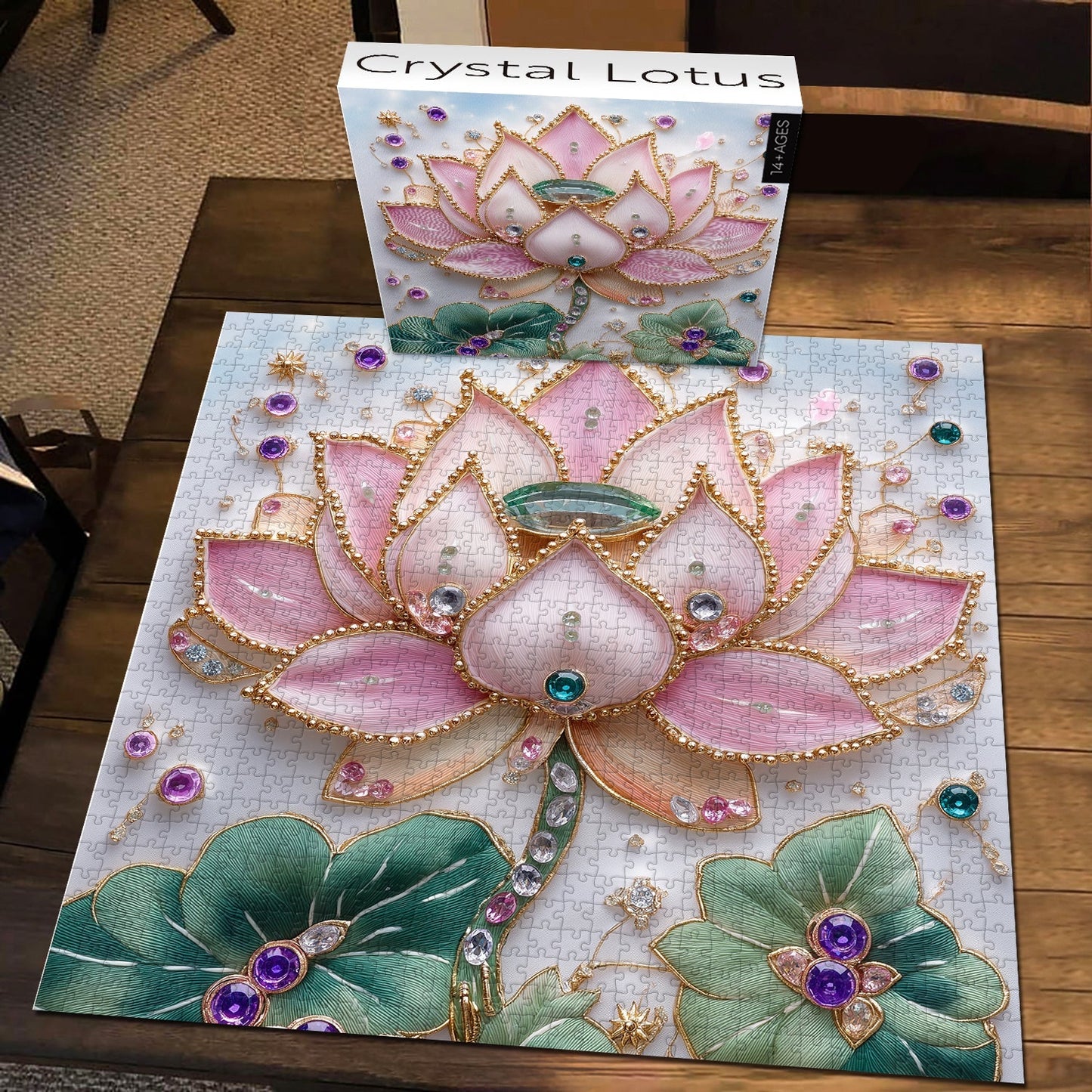 Crystal Lotus Jigsaw Puzzle 1000 Pieces