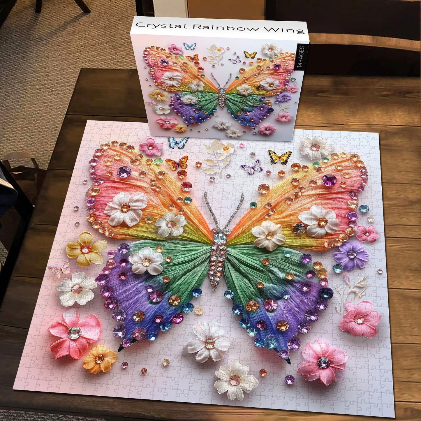 Crystal Rainbow Wing Jigsaw Puzzle 1000 Pieces