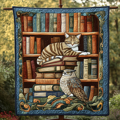 Curious Cat Tales Quilted Blanket NCU0DK1250