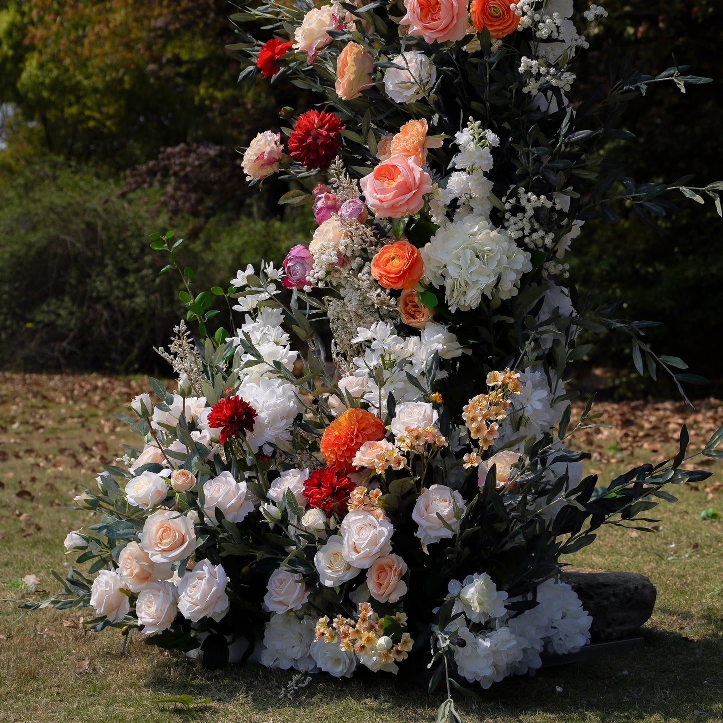 New Wedding Party Background Floral Arch Decoration