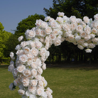 Heart Wedding Party Background Floral Arch Decoration