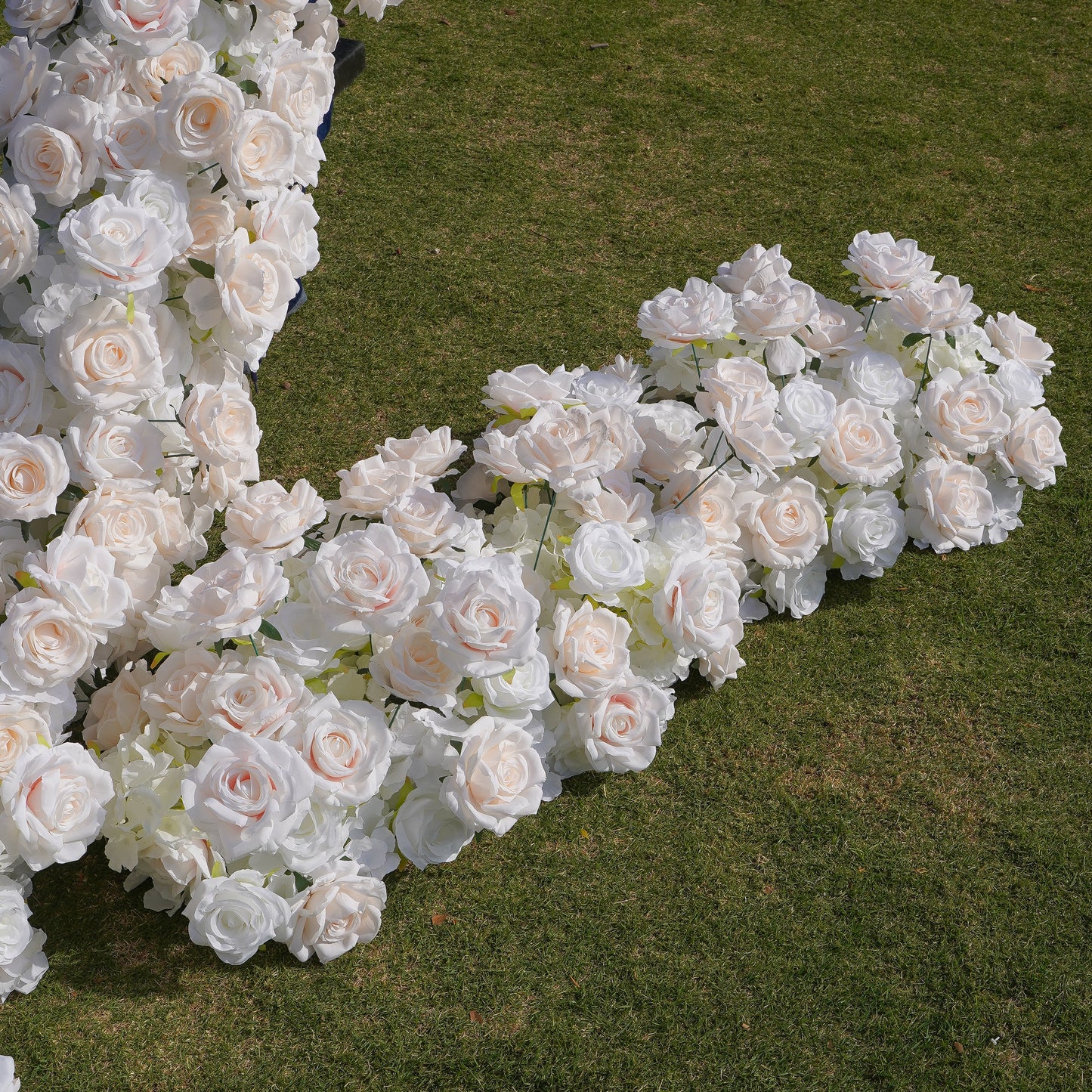 Heart Wedding Party Background Floral Arch Decoration