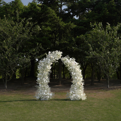 2024 New Wedding Party Background Floral Arch Decoration Including Frame -R957