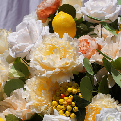 Lemon Flower Ball Flower Centerpiece Bouquet Table Decoration Flower Ball