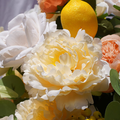 Lemon Flower Ball Flower Centerpiece Bouquet Table Decoration Flower Ball