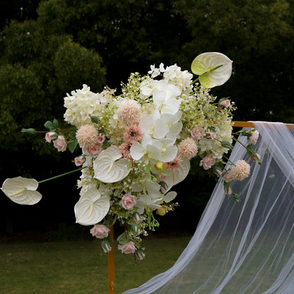 Iris Wedding Party Background Floral Arch Decoration