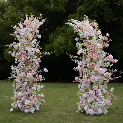 2024 New Wedding Party Background Floral Arch Decoration Including Frame -R997