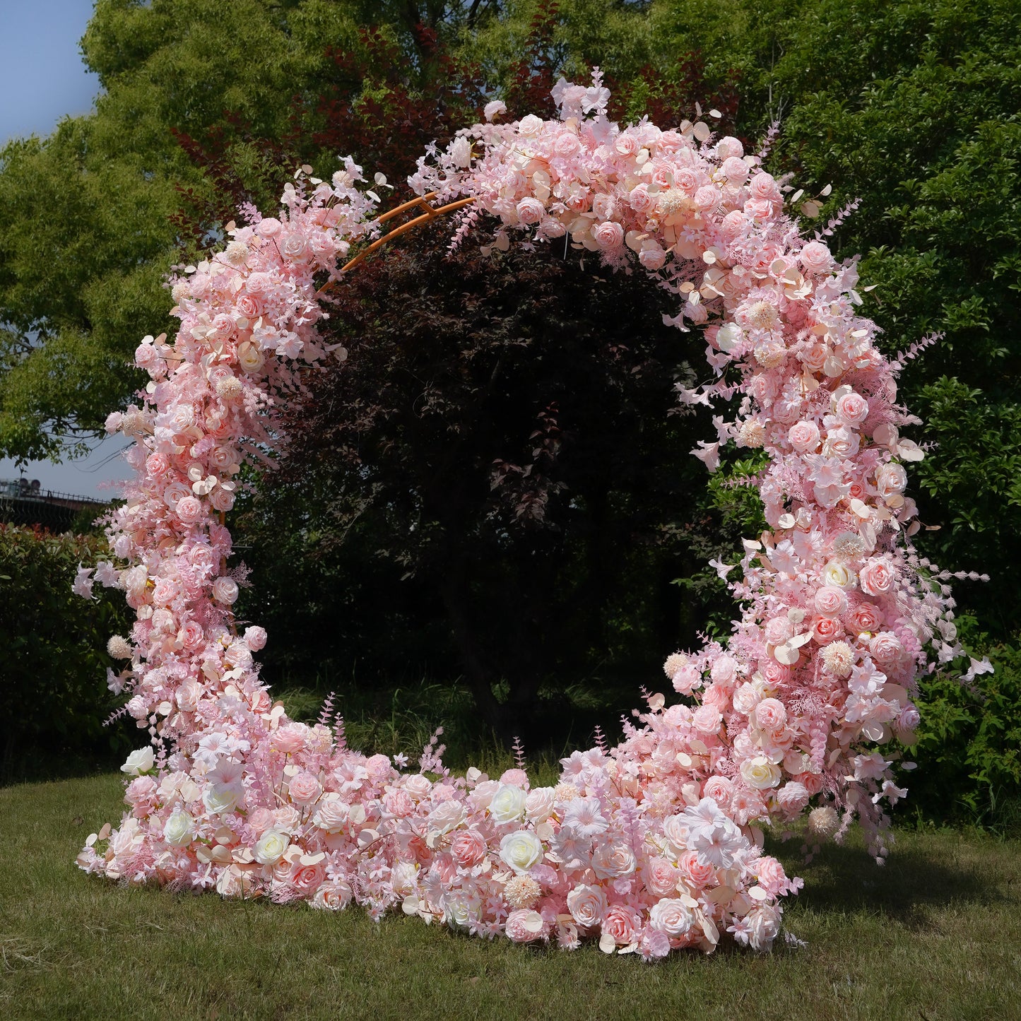 Isolde 2023 New Wedding Party Background Floral Arch Decoration