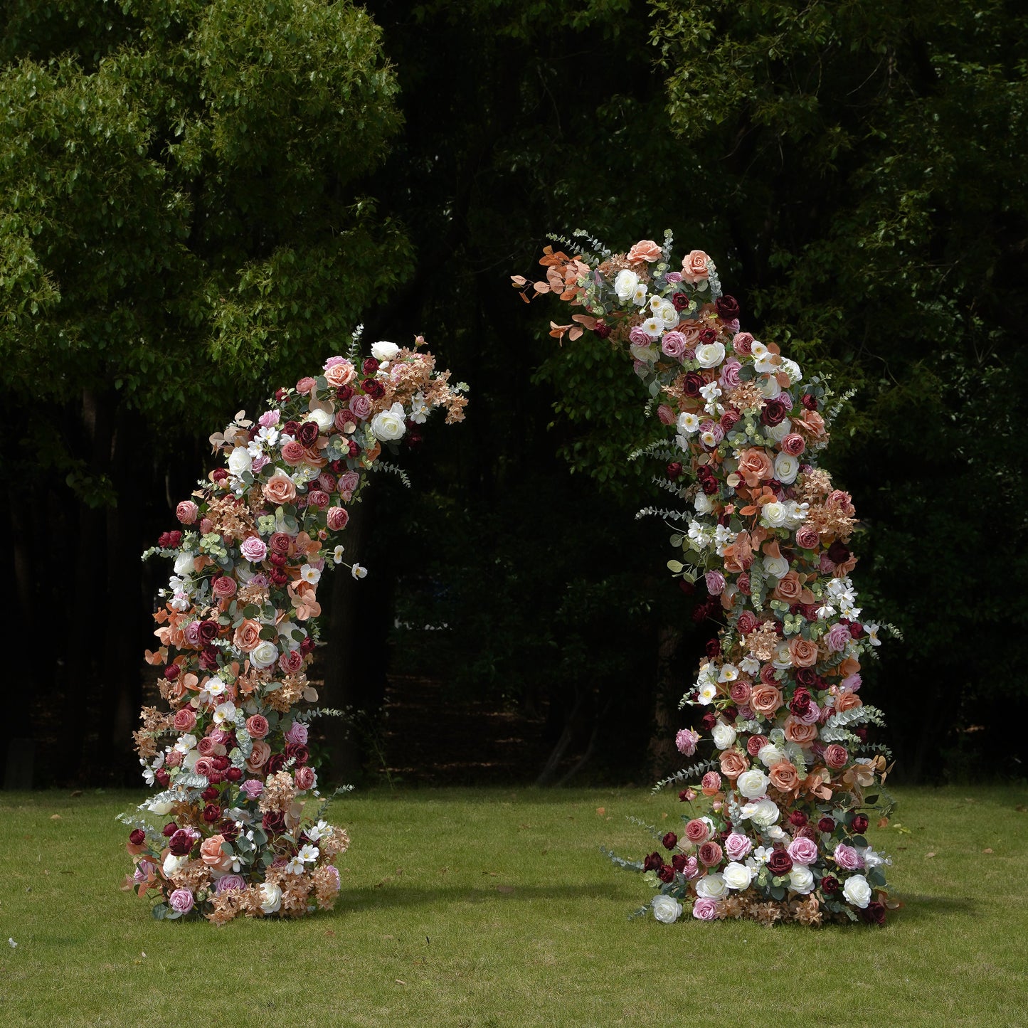 Phoenix flower arch:2023 New Wedding Party Background Floral Arch Decoration Including Frame