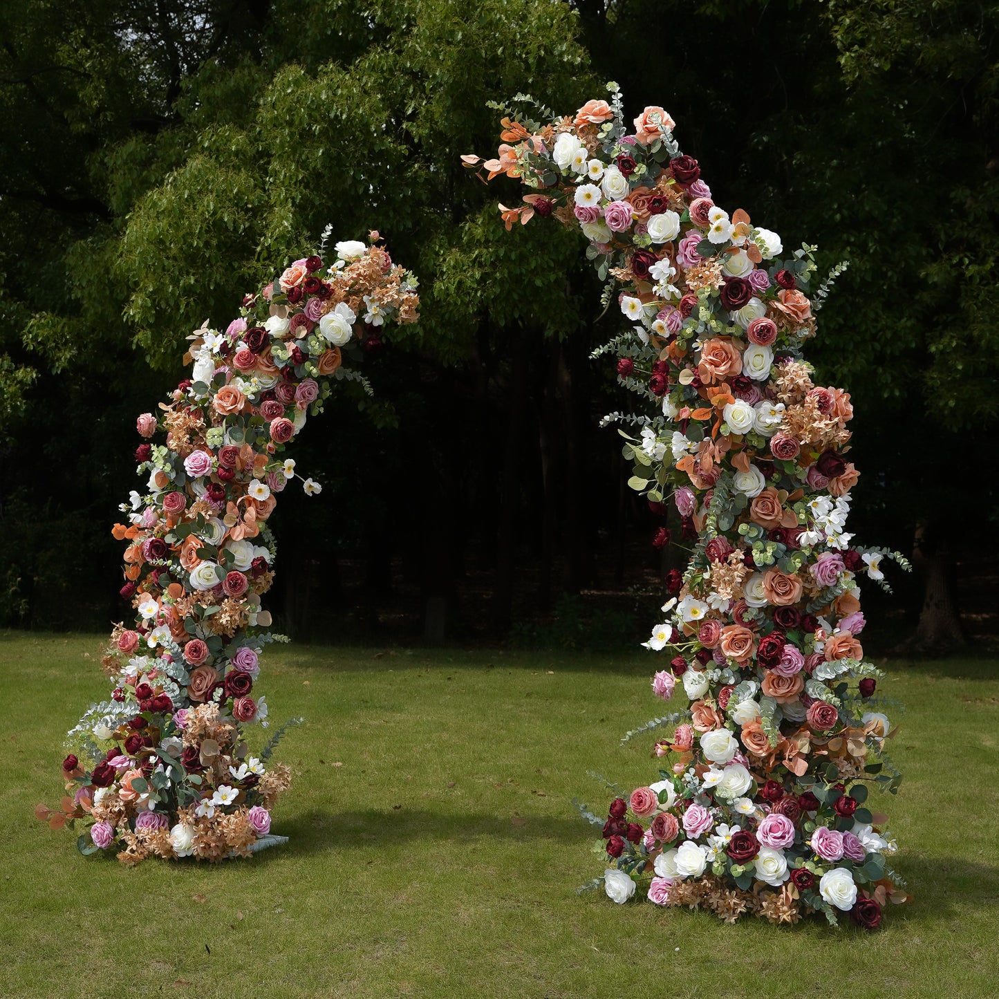 Phoenix flower arch:2023 New Wedding Party Background Floral Arch Decoration Including Frame